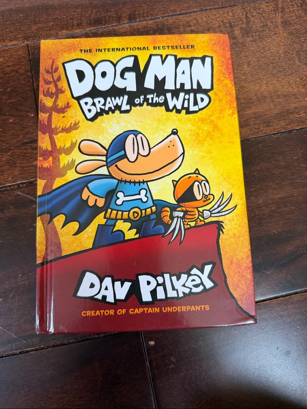 Dog Man: Brawl of the Wild by Dav Pilkey - Yellow & Red Cover
